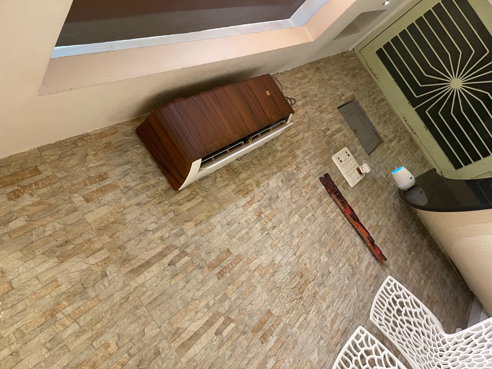 VVWV® Wooden Texture AC Sticker for Home Bedroom Stylish Air ...