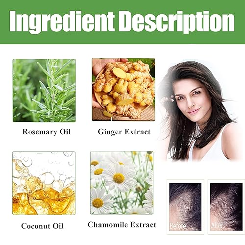 Miniatura 3 de Aceite de Romero para, 1 Masajeador, Aceite de Romero para el Crecimiento Del Cabello, Aceite de Ricino para Cejas y Pestañas y Cuidado de la Piel