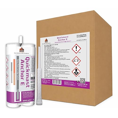 Miniatura 11 de DCP Quickmast Anchor E - Anclaje de hormigón epoxi - Dos partes, cartucho doble, sistema epoxi de ajuste rápido para barras de refuerzo, varillas