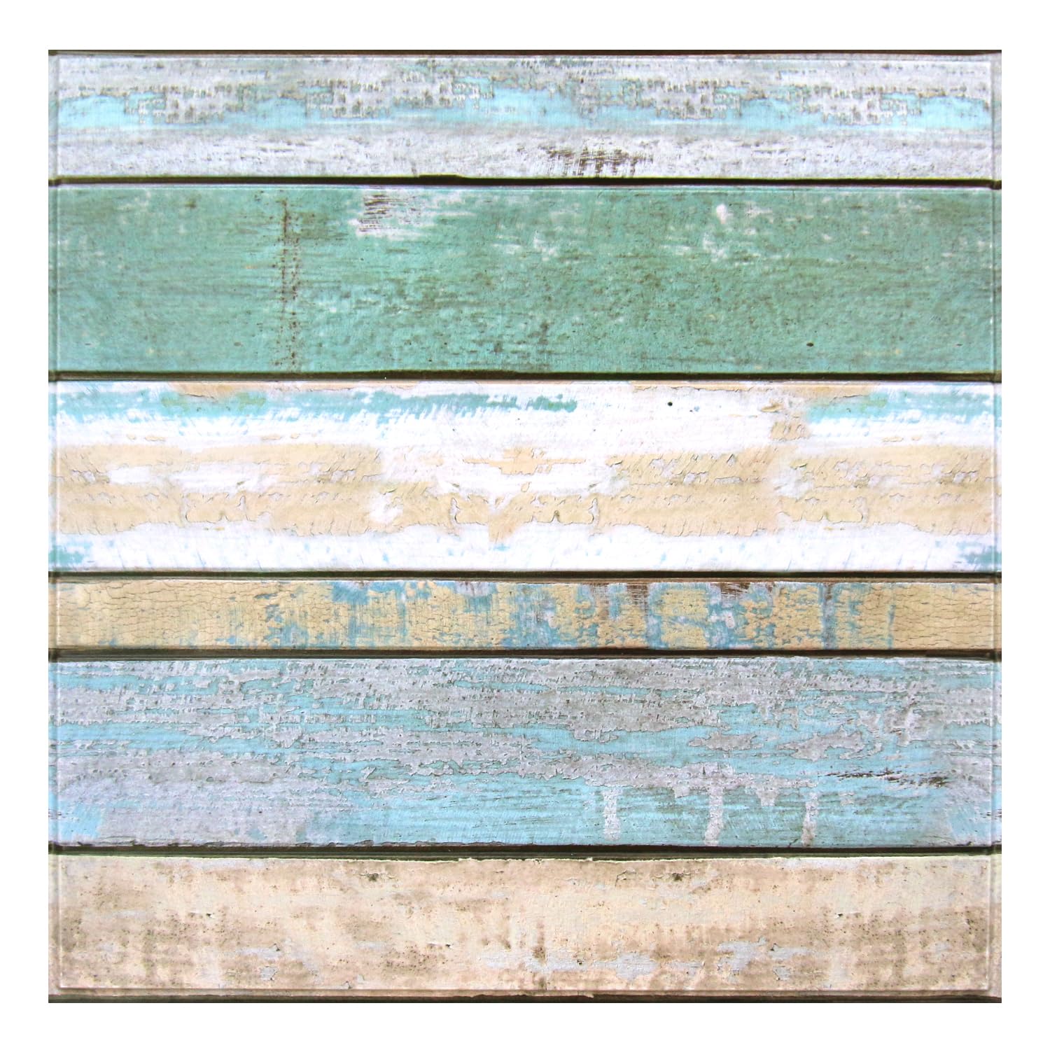 Commomy 10pcs Faux Wood Wallpaper Tiles, Peel and Stick on Tiles, 11.8" x 11.8" Wood Look Wall Decoration for Kitchen, Bathroom, Balcony, Bedroom and Living Room