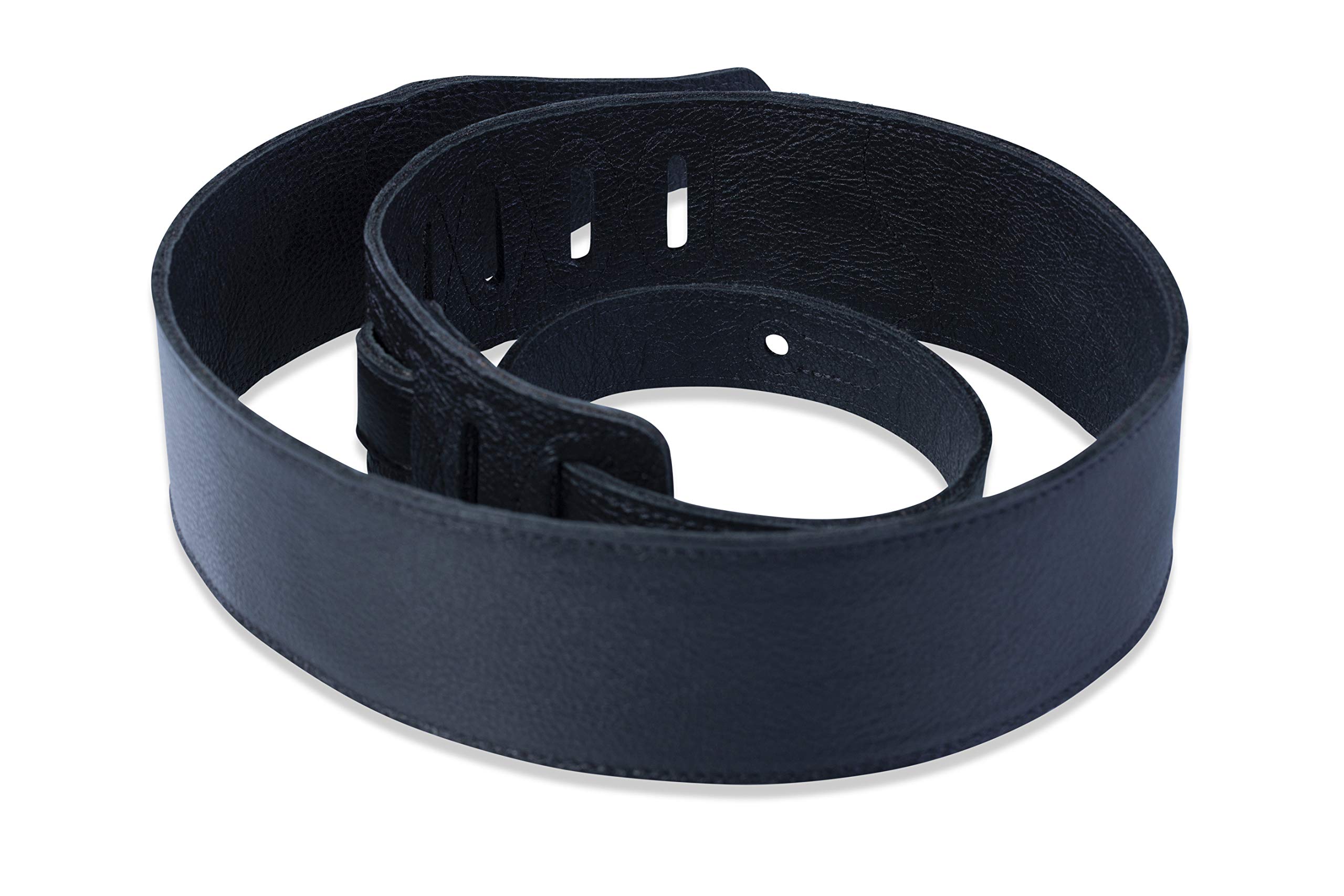 Levy's M26BL-BLK skórzany pasek do gitary 6,5 cm - czarny