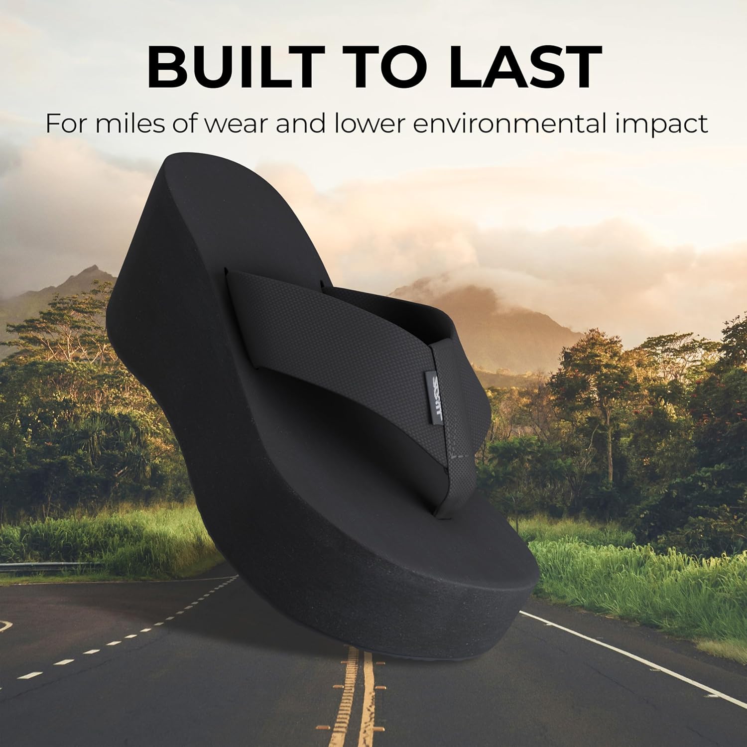 Scott Hawaii Women's Wahine Narrow Width Non-Marking Platform Wedge Slipper with Durable Nylon Straps - Image 4