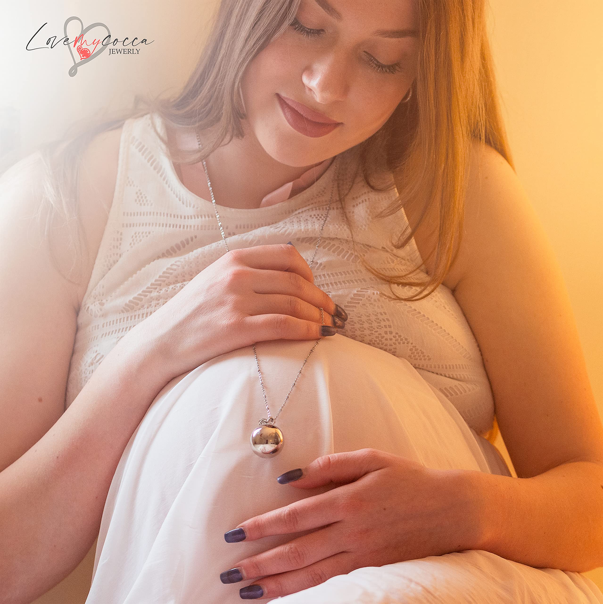 Collier Appel Anges Grossesse, avec coffret cadeau personnalisé inclus, le rappel des anges, est idéal pour des idées cadeaux pour maman, Collana Lunga, Laiton, Sans objet
