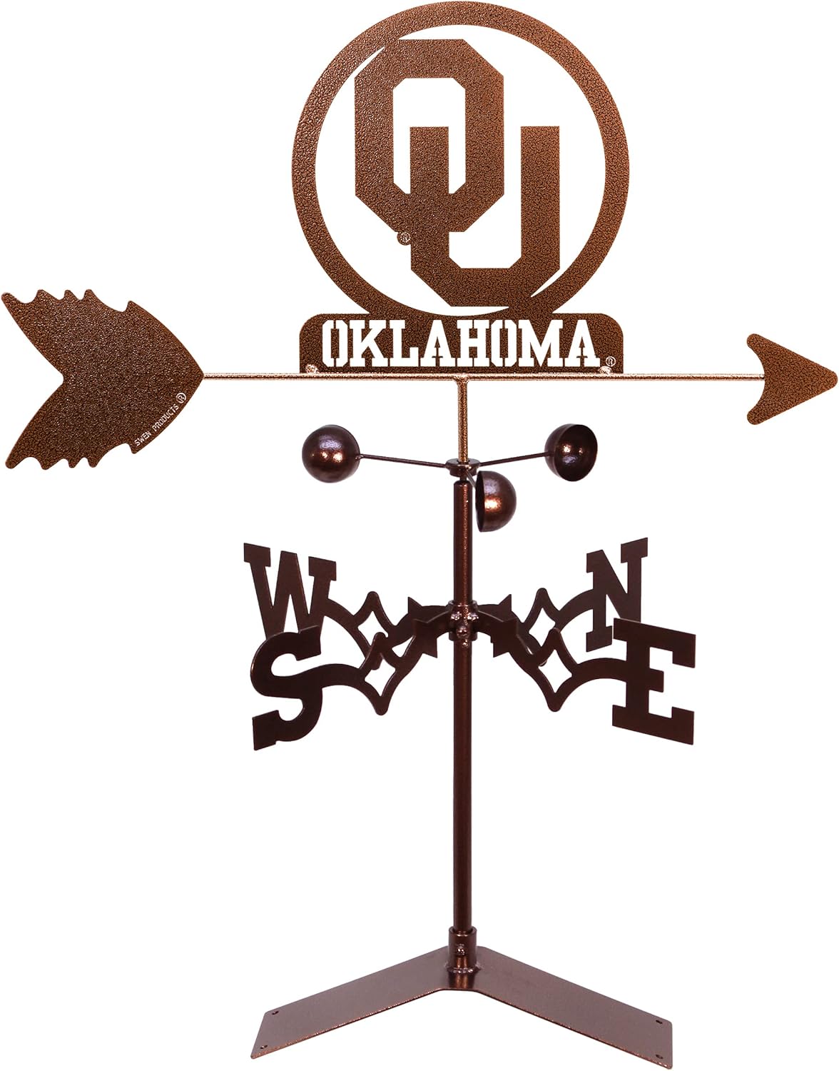 SWEN Products Oklahoma Sooner Weathervane (Garden Stake Included)