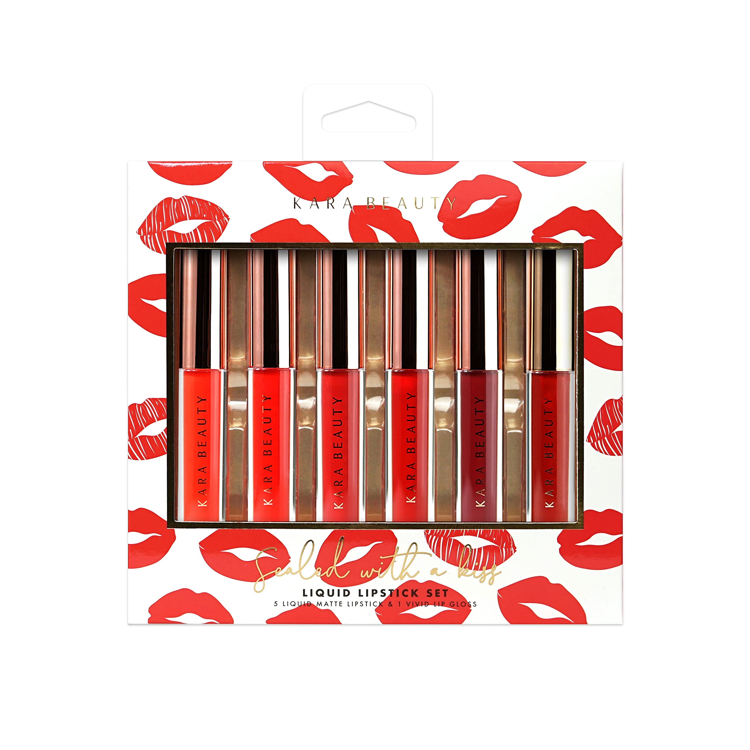 LS63-6 PIECE LIP SET: SEALED WITH A KISS
