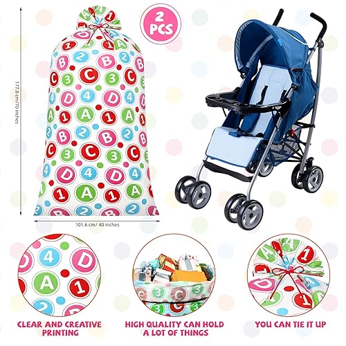 Miniatura 2 de 2 bolsas de regalo jumbo de 70 pulgadas, bolsas de regalo para baby shower, bolsas de regalo de plástico de gran tamaño, bolsas de regalo grandes