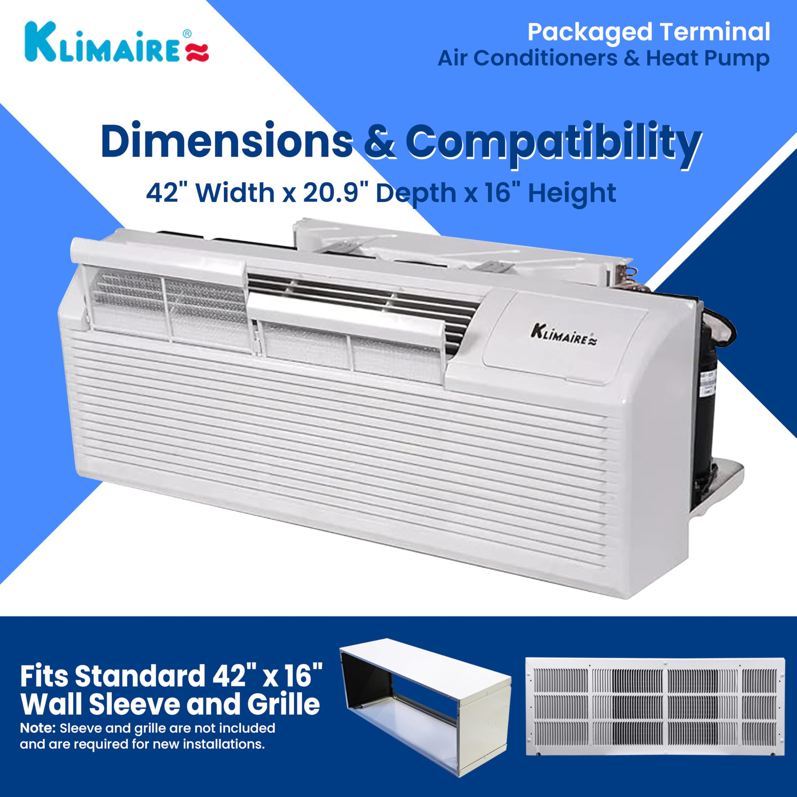 Thermal Air Conditioner GE 15000 BTU Zoneline PTAC Air Conditioner