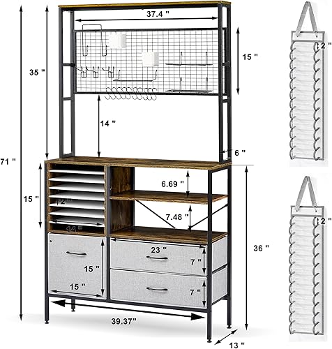 Miniatura 3 de LOPASA Armario de organización y almacenamiento compatible con máquinas Cricut, muebles de sala de manualidades, organizadores y escritorio de