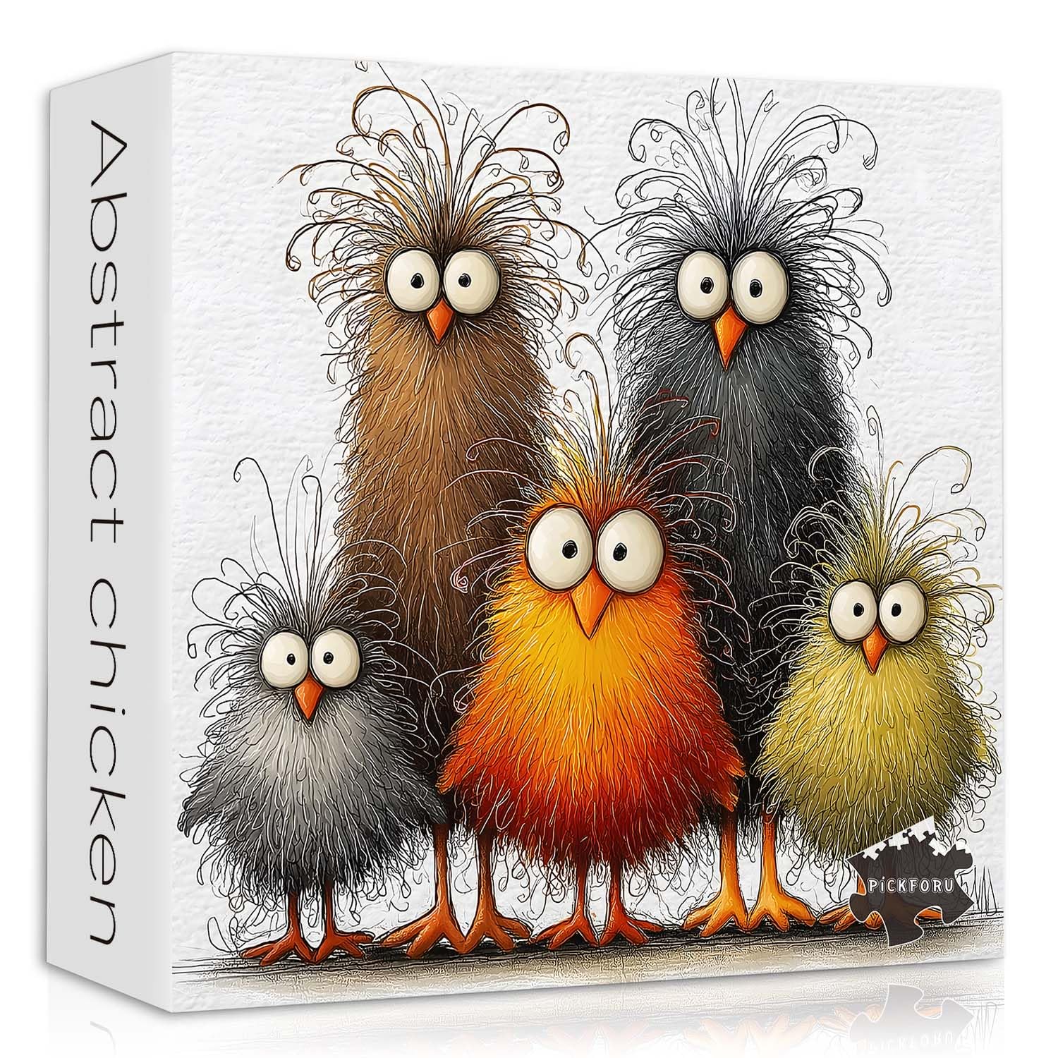 Abstract Chicken Jigsaw Puzzle 1000 Pieces for Adults