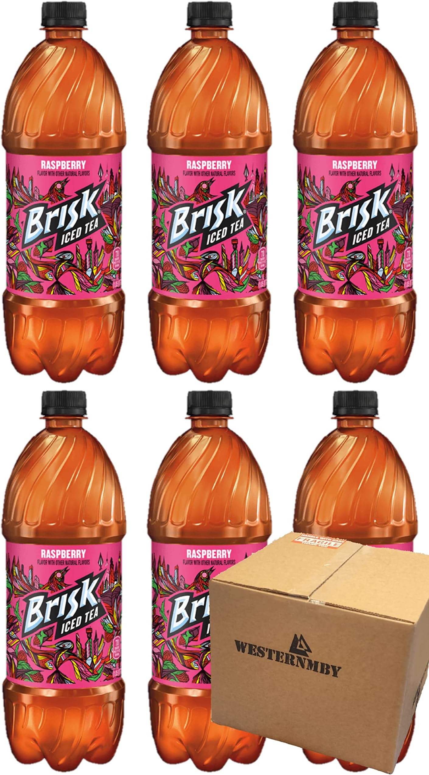 Amazon.com : Brisk Blood Orange Iced Tea, 33.8 Fl Oz, 6 Bottles ...