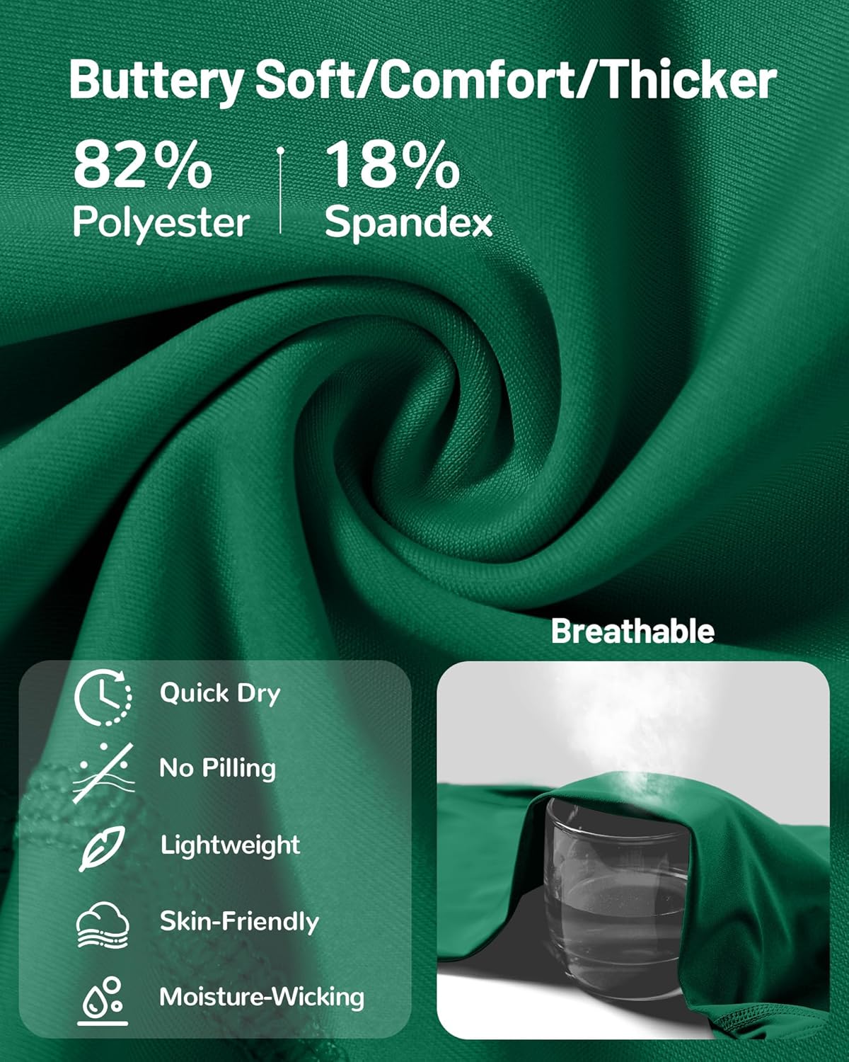 Moozava No Front Seam Women's Biker Workout Shorts 8"/5"/3" High Waist Tummy Control Spandex Shorts Gym Yoga Running Pockets - Image 5