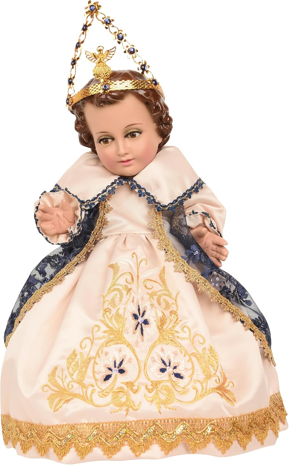 A&C Quinceañeras and More Baby Jesus outfit Niño de la Salud Ropon Niño Dios de la Salud 2024 (40 CM)