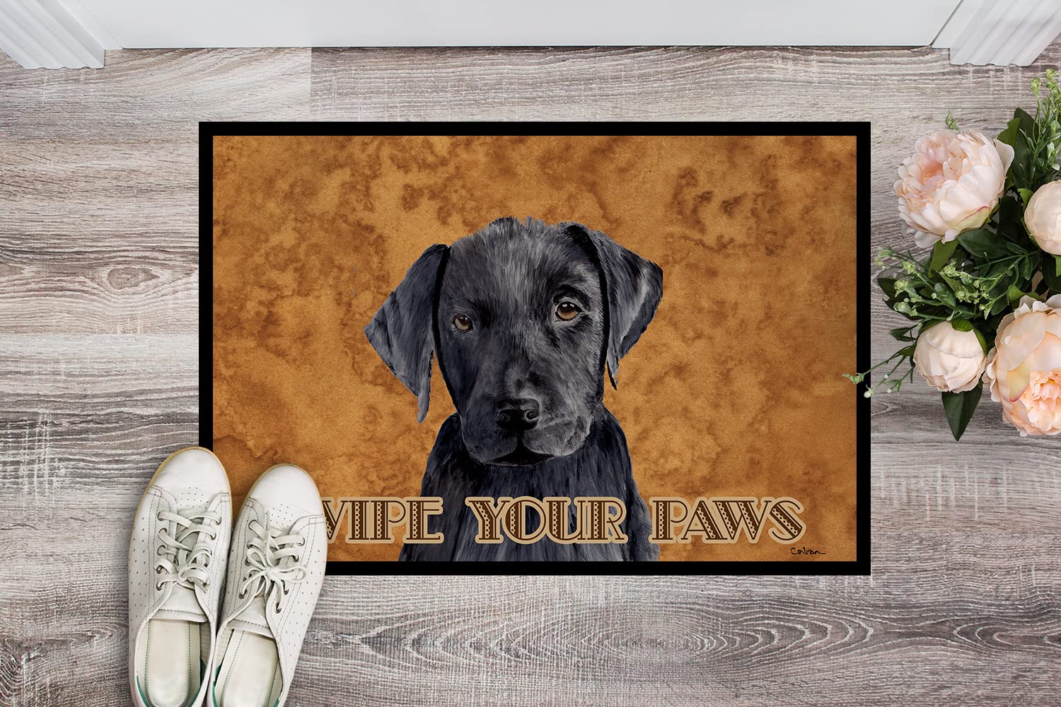 24 x 36 in. Black Labrador Retriever Welcome Indoor or  NEW Labrador Dog And‎ Cat Rug Door Mat..36\