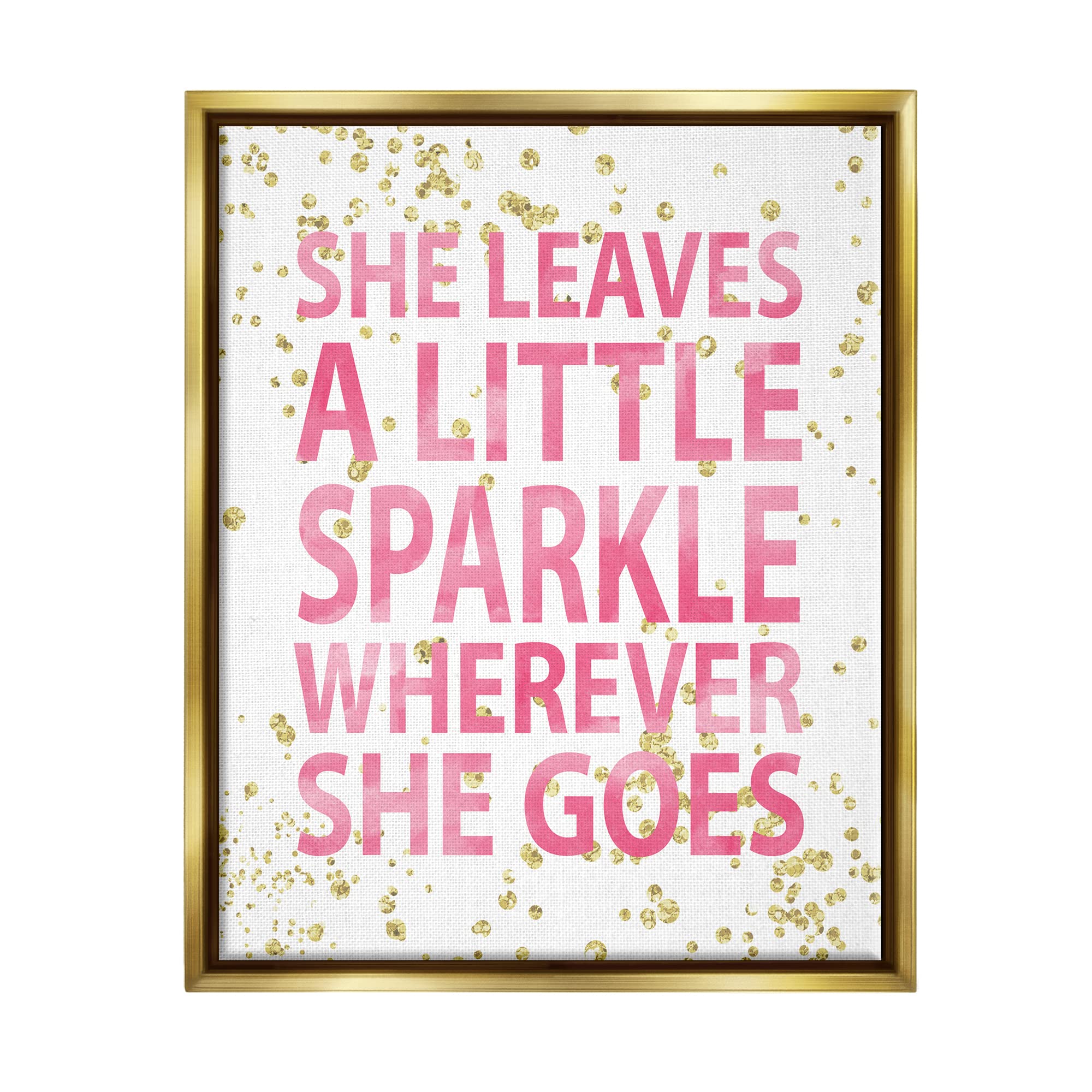 Stupell Industries She Leaves a Little Sparke, Design by Susan Newberry Designs