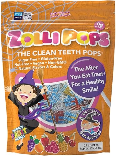 Zollipops - Paquete variado de Halloween, paletas Clean Teeth, 5.2onzas