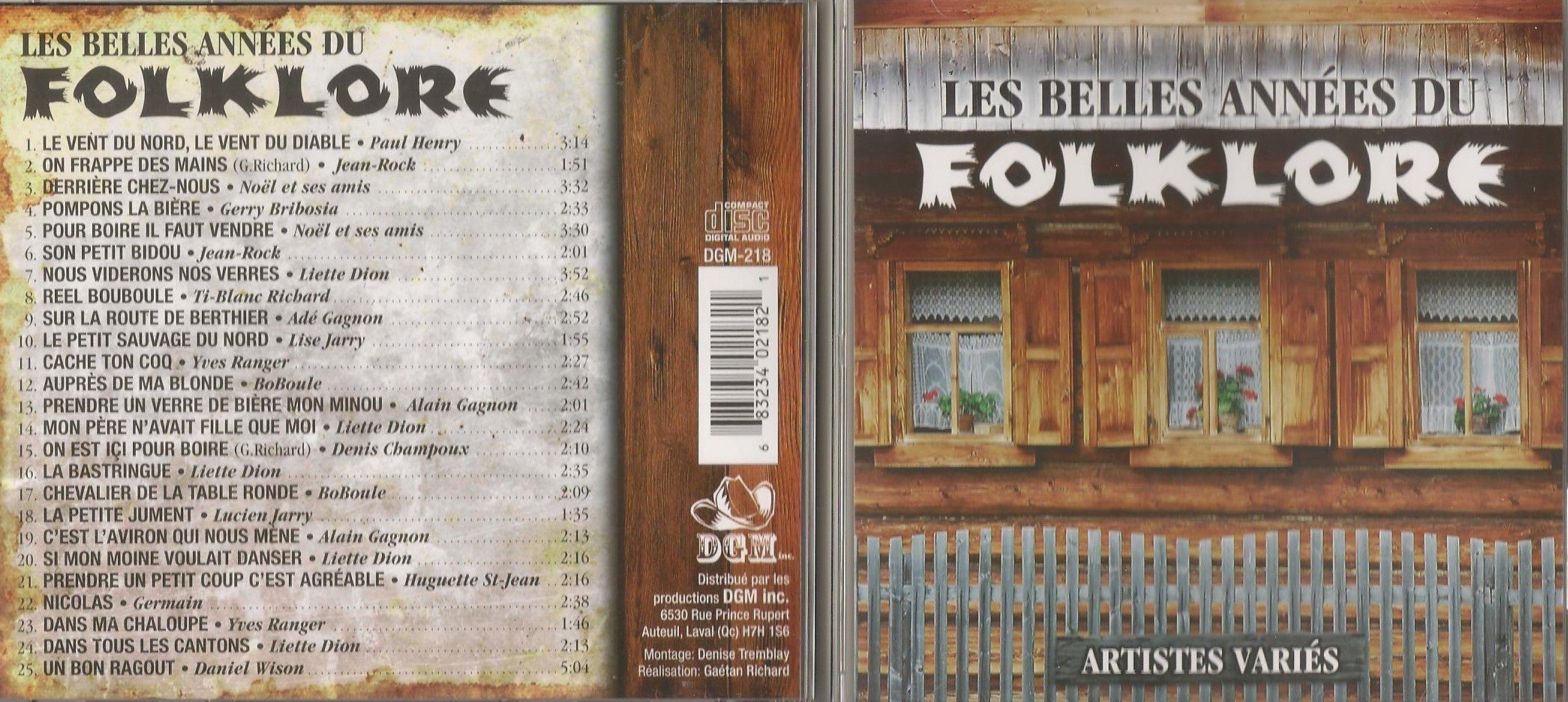 LES BELLES ANNÉES DU FOLKLORE ARTISTES VARIÉS [Audio CD] Paul Henry, Jean Rock, Berry Bribosia, Alain Gagnon et plus