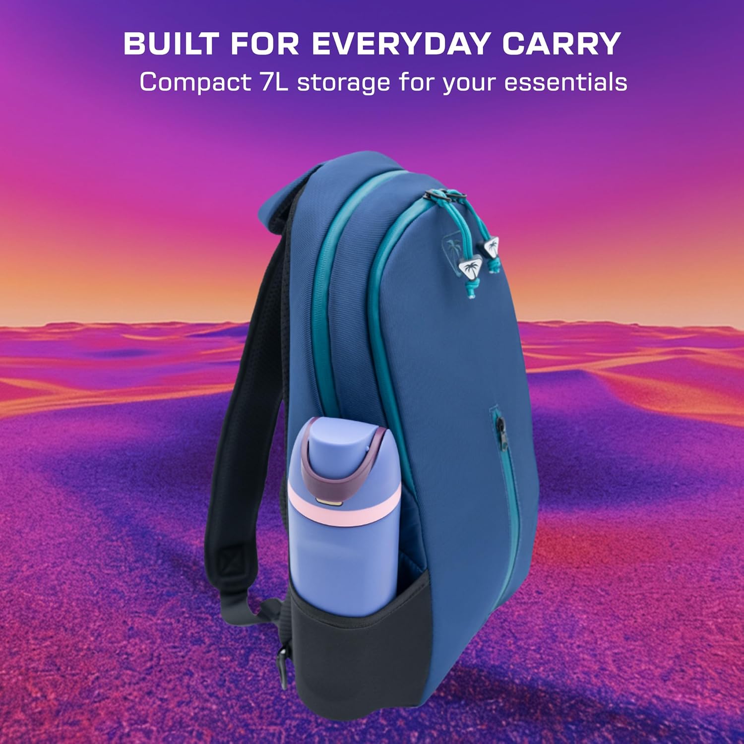 Turtle Beach Gaming Crossbody Bag - Premium 7L Everyday Carry, Handheld Gaming Device Storage, Hidden Security Pocket, DWR & Abrasion-Resistant Fabric, Water-Resistant Zippers, Travel Ready image 3