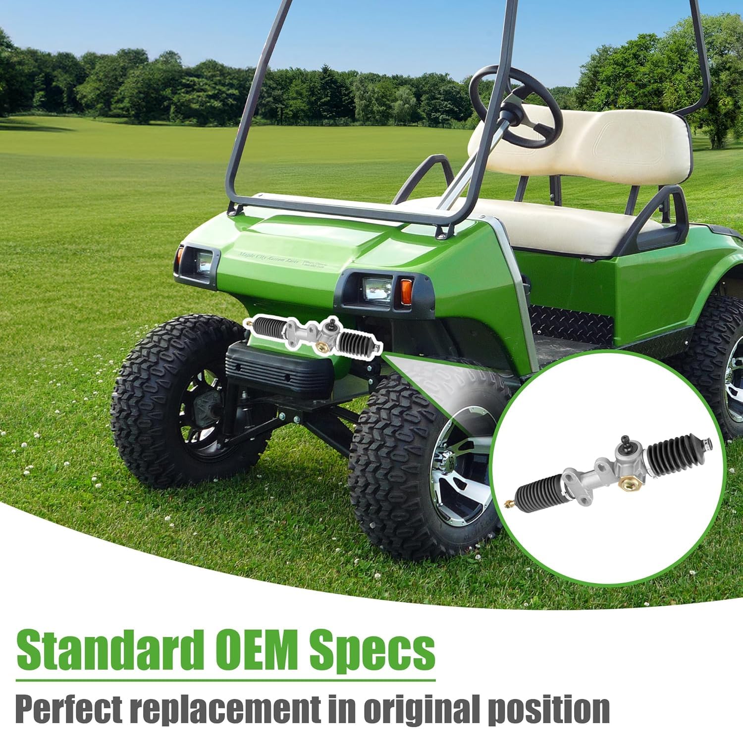 10L0L Golf Cart Steering Gear Box Assembly for Club Car DS 1984-2004, OEM# 101878302 1012452