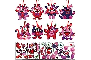 40-Pack Valentine's Day Crafts Kits for Kids: Sweeten Your Valentine's Day Celebrations