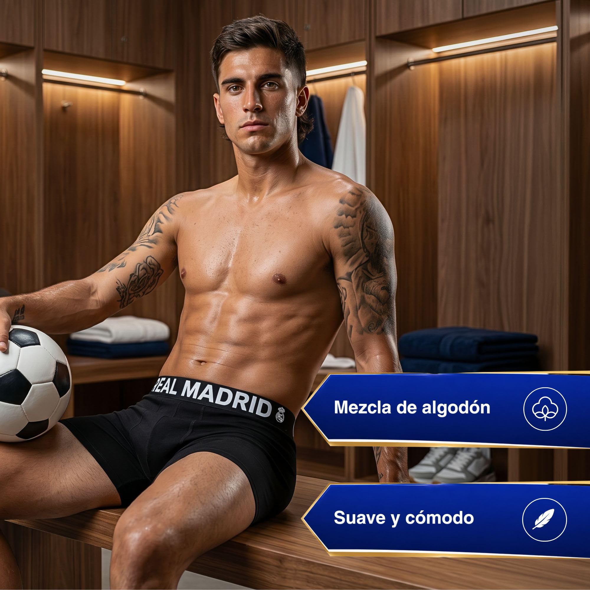 Real Madrid Bóxer Hombre, Pack 5