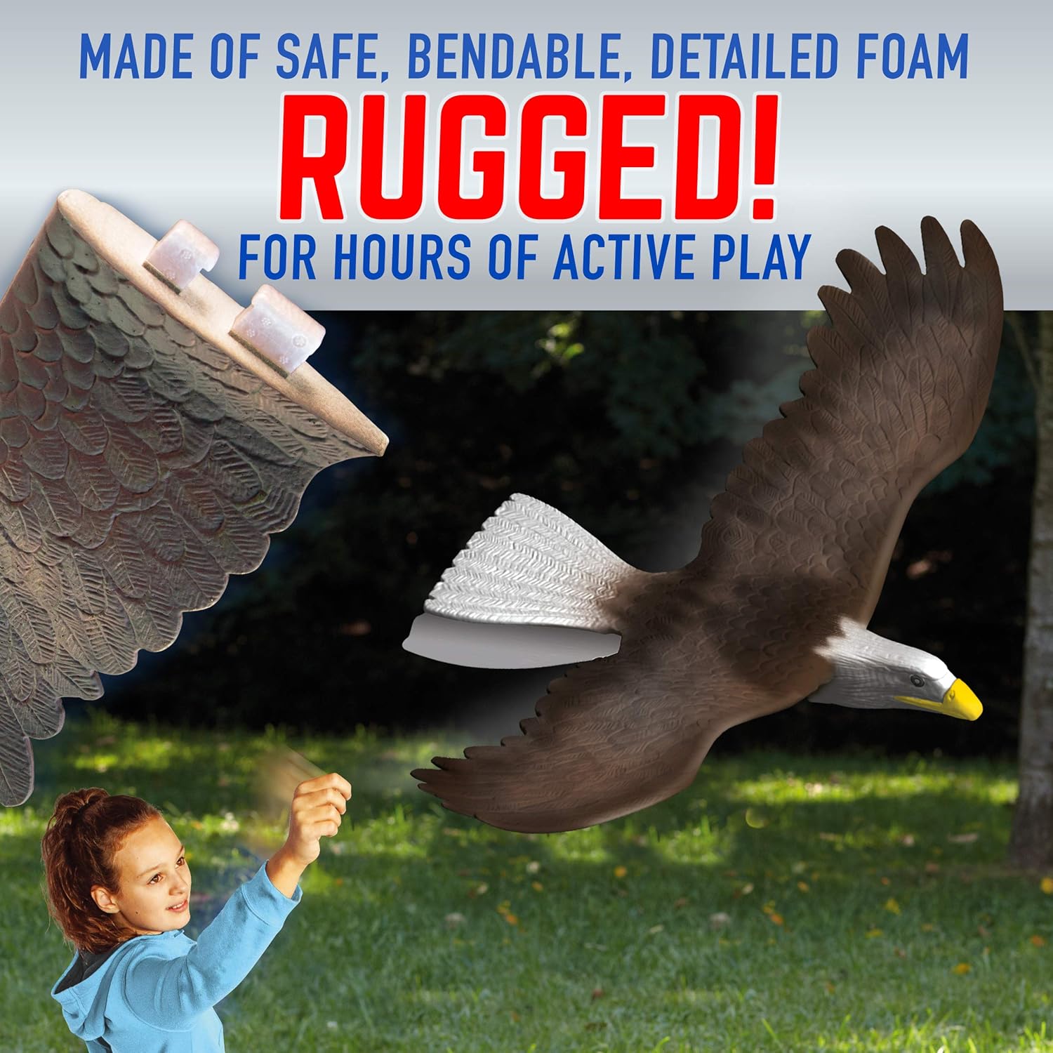 GEOGLIDE Freedom Eagle Glider with 33 inch Wingspan