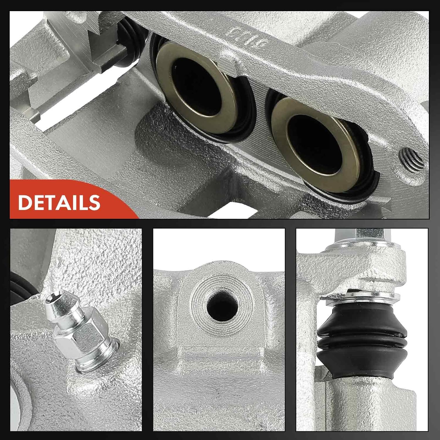 A-Premium Disc Brake Caliper Assembly with Bracket Compatible with Select Chevy and GMC Models - Express 2500/Express 3500/ Savana 2500 /Savana 3500 2003-2020 - Rear Left Driver Side