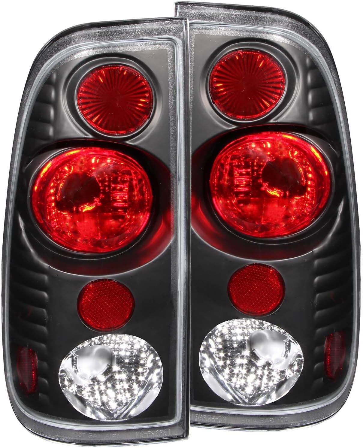 Anzo USA 211064 Ford Carbon Tail Light Assembly - (Sold in Pairs)