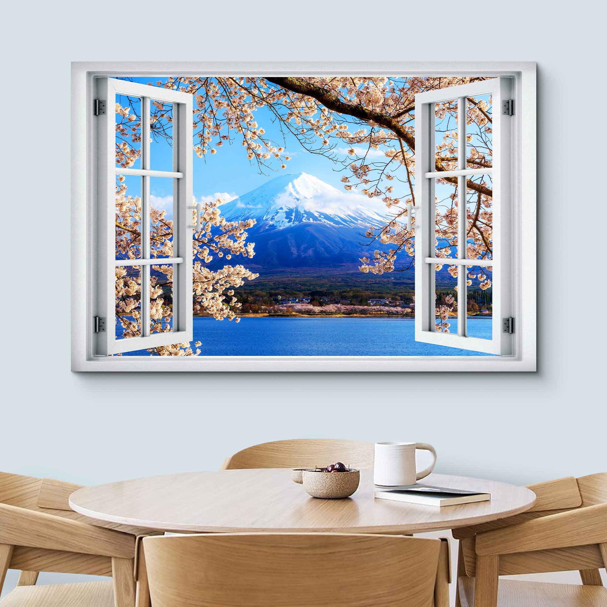 Amazon.com: wall26 Canvas Print Wall Art Window View Japanese