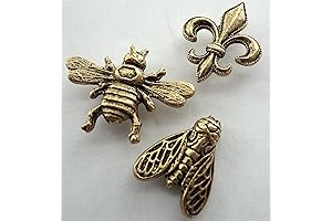 Bees & Fleur De Lis Decorative Push Pins