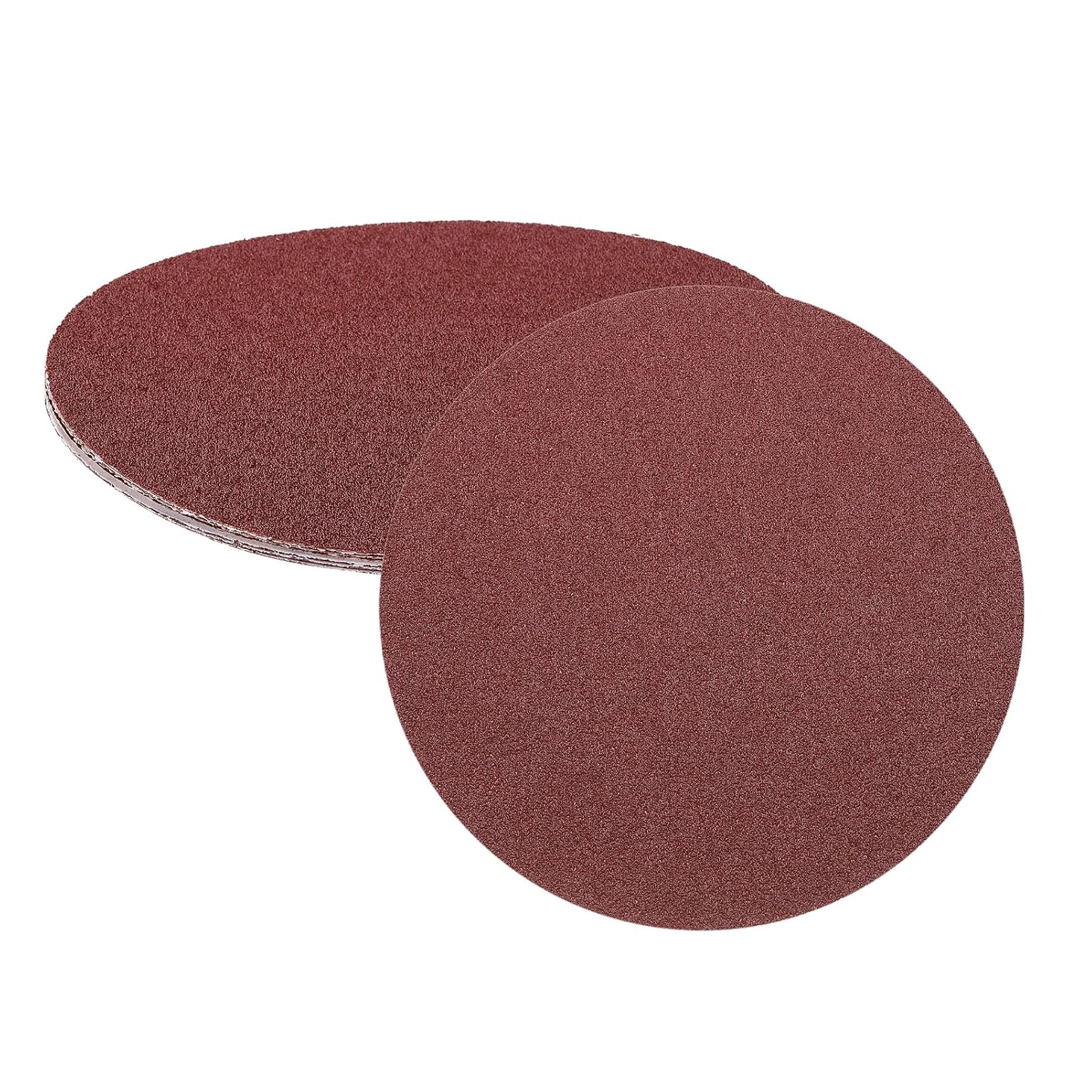 uxcell 5pcs 8-Inch PSA Sanding Discs, 40 Grits Aluminum Oxide Self Adhesive Stick Back Sandpapers, No-Hole Round Wet/Dry Sander Papers, Sand Auto Car Paint, Wood, Metal