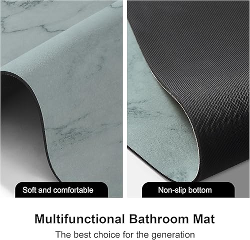 Miniatura 6 de Tapete de baño súper absorbente, de 31.5 x 19.7 pulgadas, de secado rápido, tapete de baño súper absorbente, tapete de piso para sala de estar,