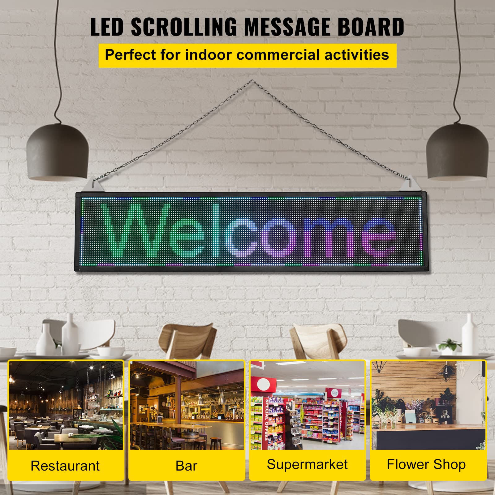 VEVOR LED Scrolling Sign, 40