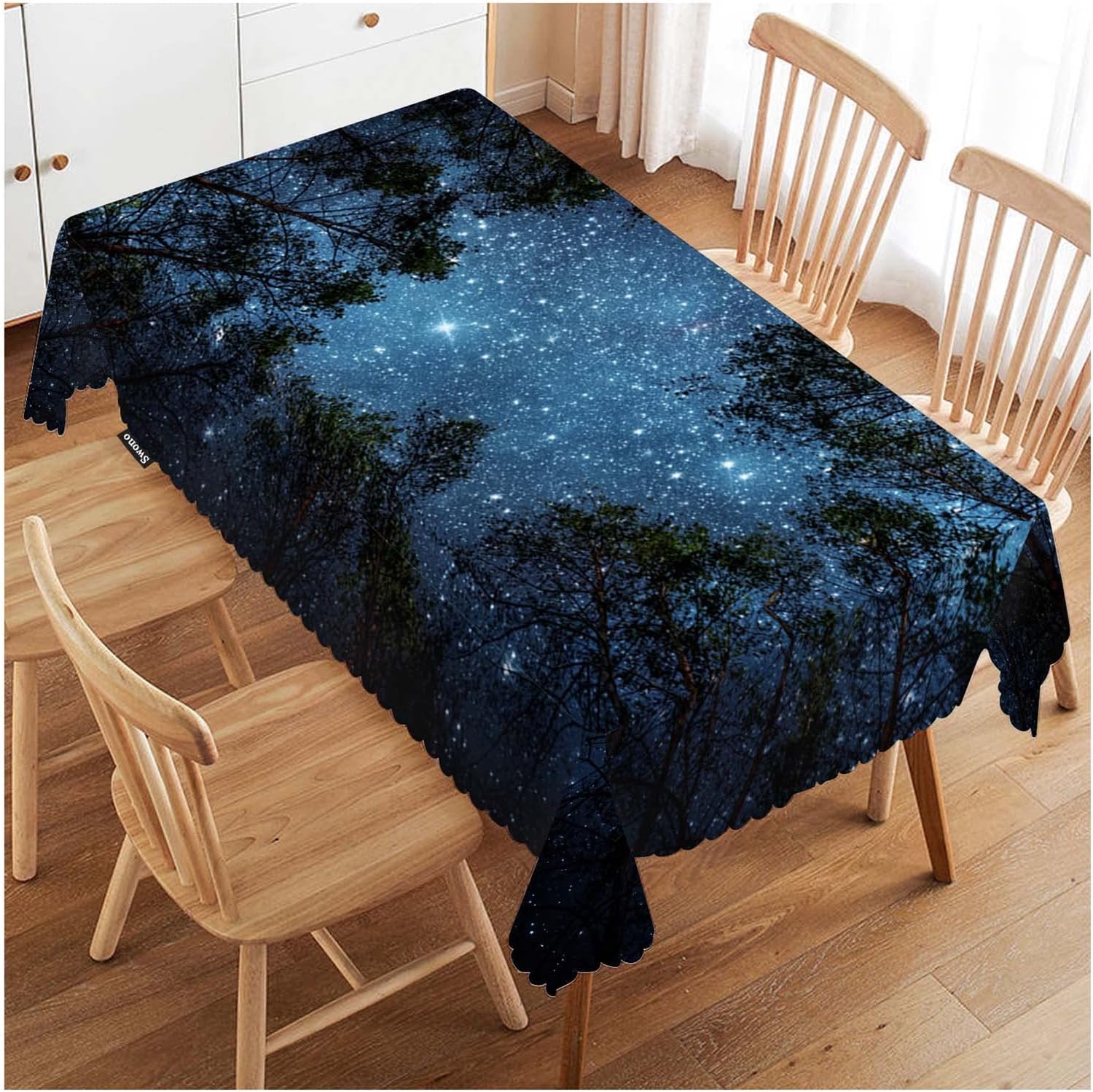 Amazon.com: Swono Night Sky Table Cover Beautiful Galaxy Universe Space ...