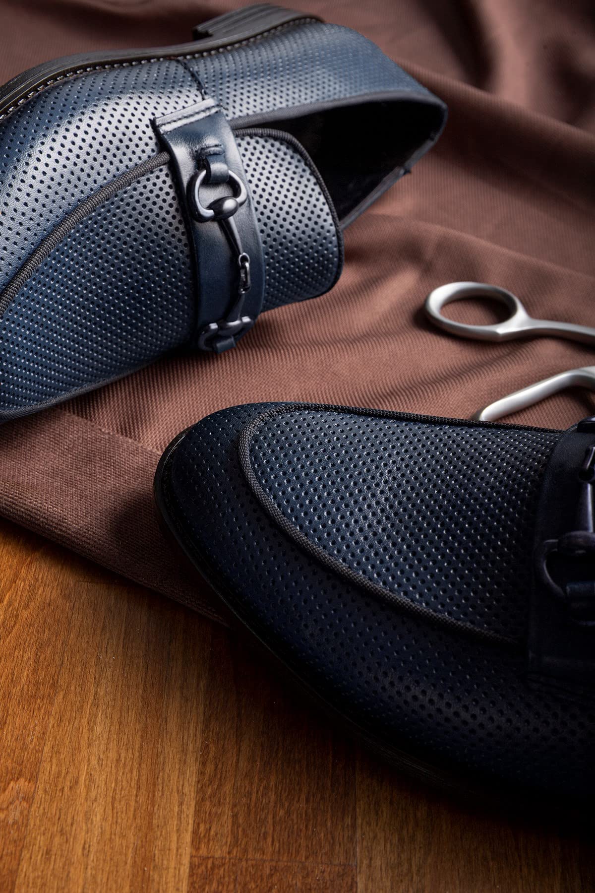 Ducavelli Ancora klasyczne buty męskie z prawdziwej skóry, klasyczne buty, granatowy, 45 EU