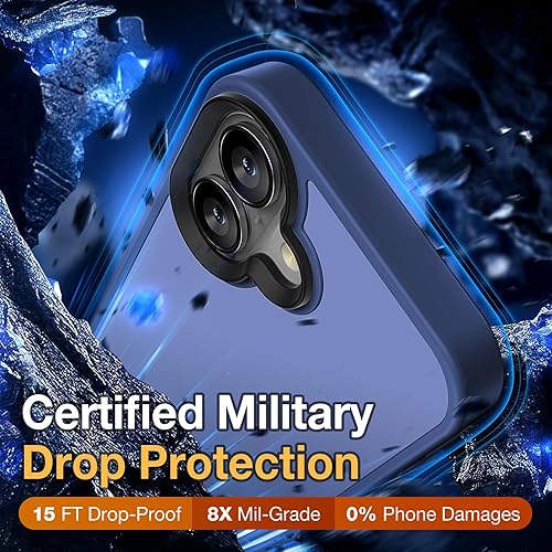 Miniatura 32 de Funda para iPhone 12, a prueba de golpes, para iPhone 12 Pro, protección contra caídas de grado militar, parte trasera dura, delgada, translúcida