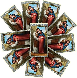 Wowser Our Lady of Advent Holy Prayer Card, Christmas Prayer, Sunday School Lessons and Catholic Church Activities, Set of 10
