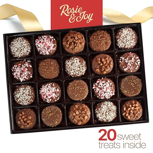 Miniatura 8 de Caja de regalo de galletas gourmet de Navidad  12 galletas premium con chocolate con leche y sabores surtidos, ideal para regalos navideños de lujo