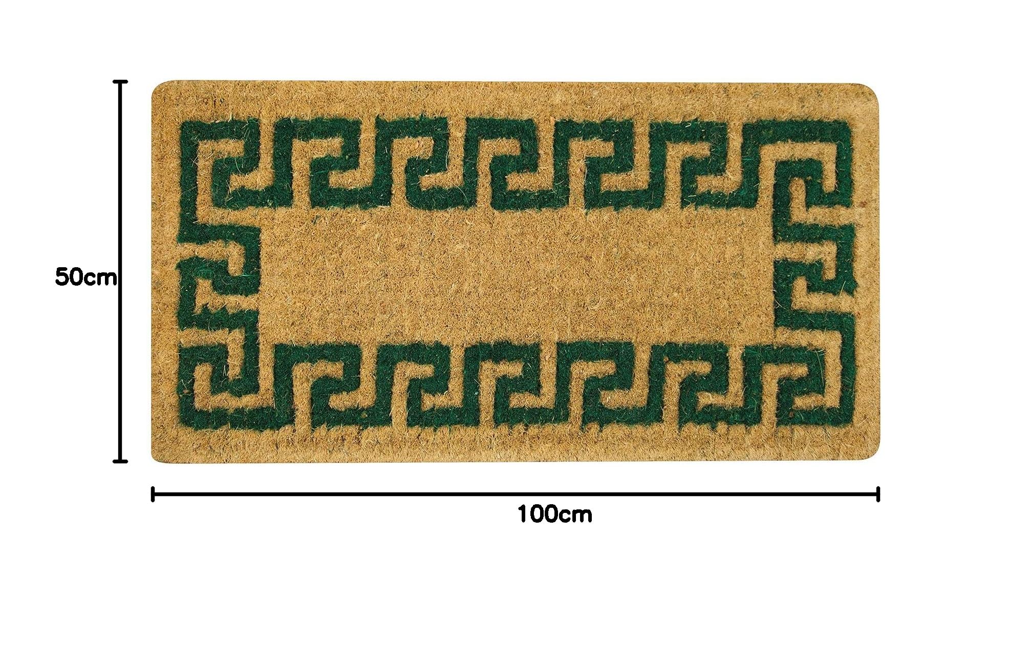 Olivo Tapis Paillasson en Coco impérial 50x100 Cm Verde-Cocco