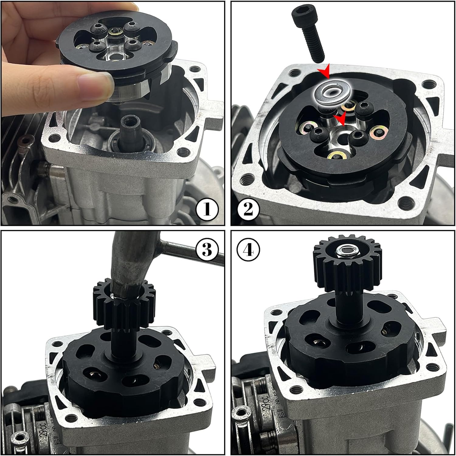 FLMLF Competitive Racing Clutch Set for 1/5 HPI KM ROVAN Baja 5b 5T 5SC RC Car Parts Remote Control