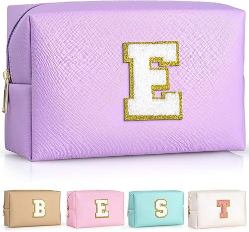 Miniatura 75 de TOPEAST - Bolso de maquillaje para mujer, Púrpura, K Púrpura,Negro,Caqui,Blanco nacarado-rosa,Blanco