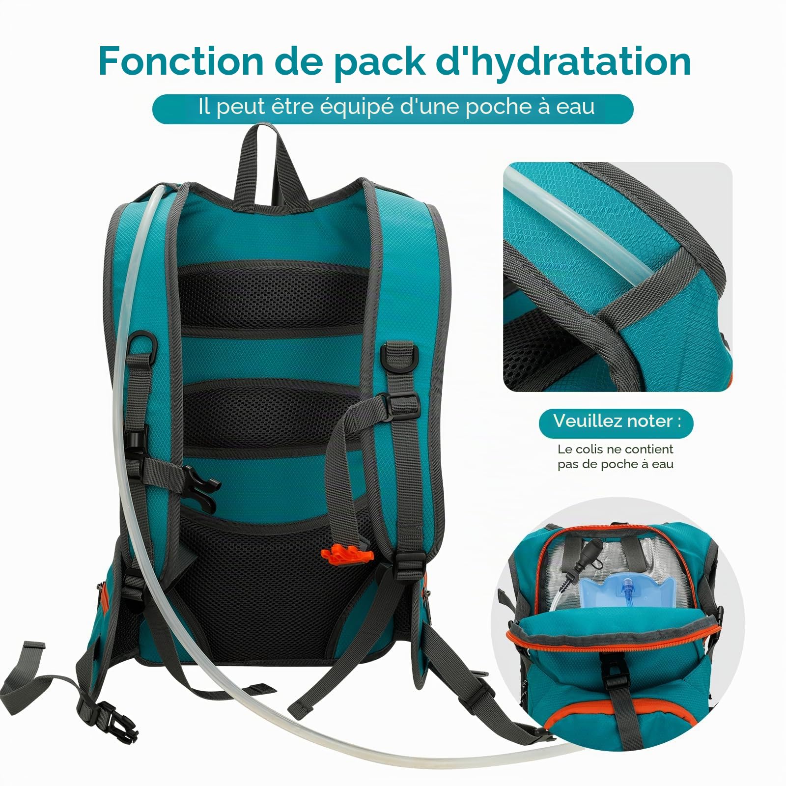 Cozary Sac à Dos Enfant 18L Extérieur, sac à dos de Randonnée Confortable avec Bandes Réfléchissantes Fille de 6 à 12 Ans, Imperméable pour Garçons & Filles Outdoor, École, Sport et Voyage