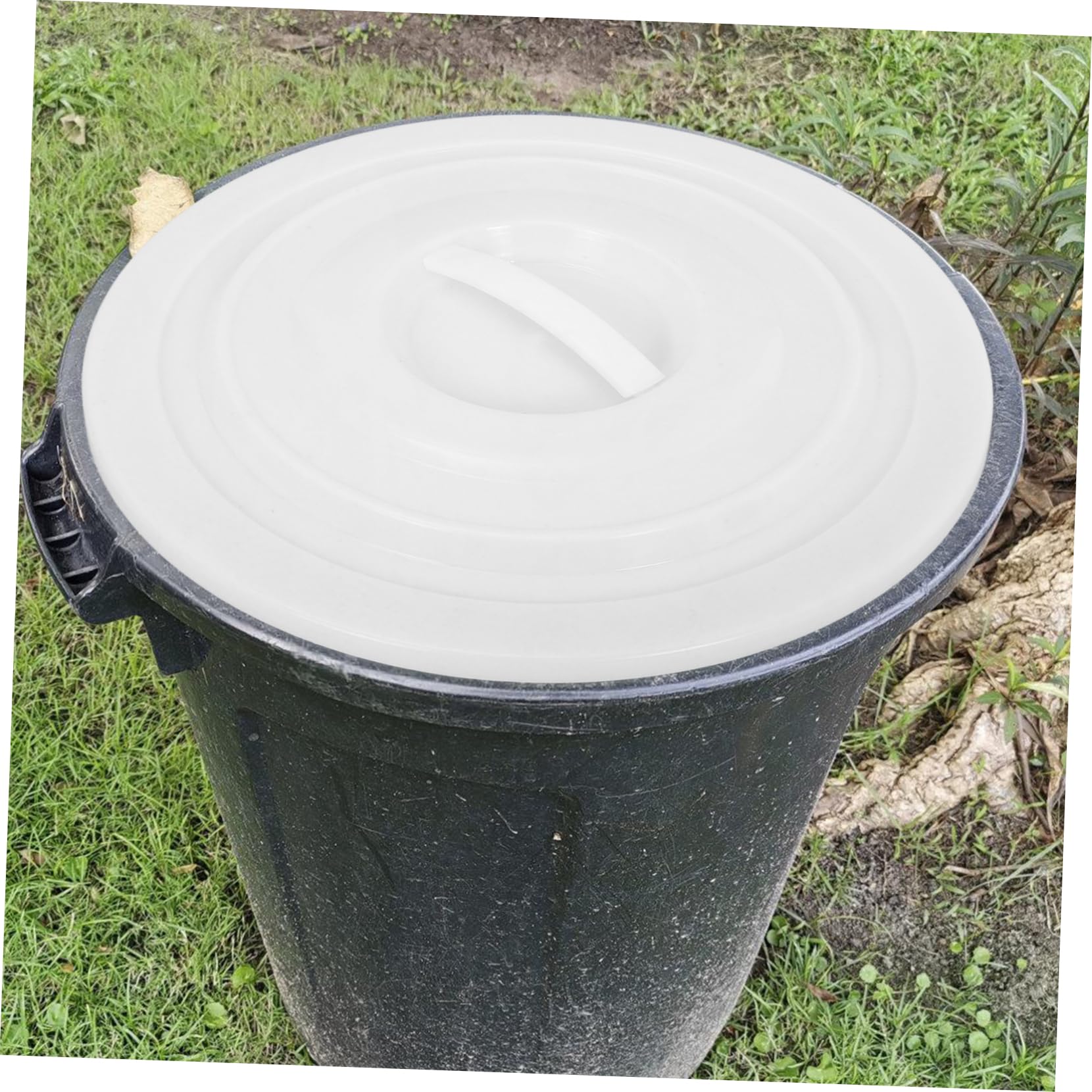 Alipis Coperchio Per Bidone Rifiuti Da Resistente Con Sigillo Ermetico Odori Copertura Per Contenitori Raccolta Differenziata Esterni Facile Da Installare e Smontare Design Stile Semplice