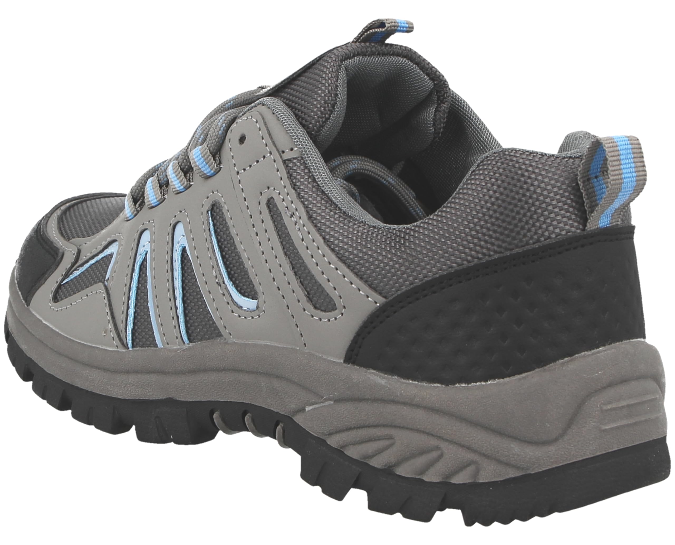 Groundwork Scarpe da trekking da donna in ecopelle e rete con colletto imbottito