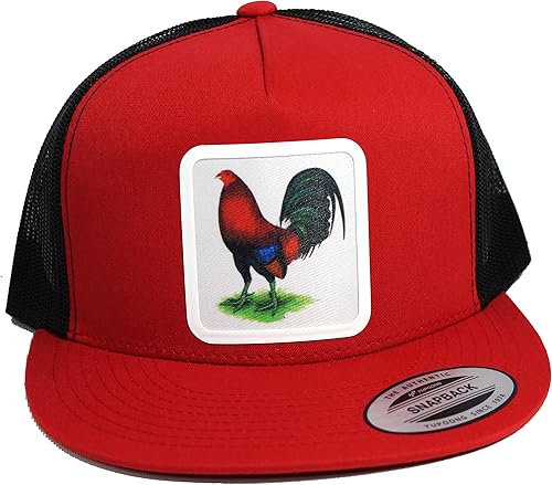 El Gallo Gorras Roja Malla Volver Trucker El Snapback, Negro -