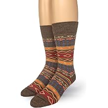 WARRIOR ALPACA SOCKS - Alpaca Wool Dress Socks, Designer Series - Desert Design