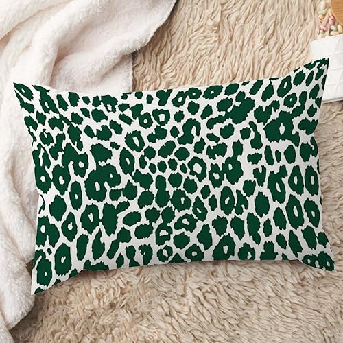 Vista 565 de ArogGeld Chinoiserie - Funda de cojín con estampado de leopardo y guepardo fucsia, con manchas de animales de vaca, color rosa oscuro, decoración