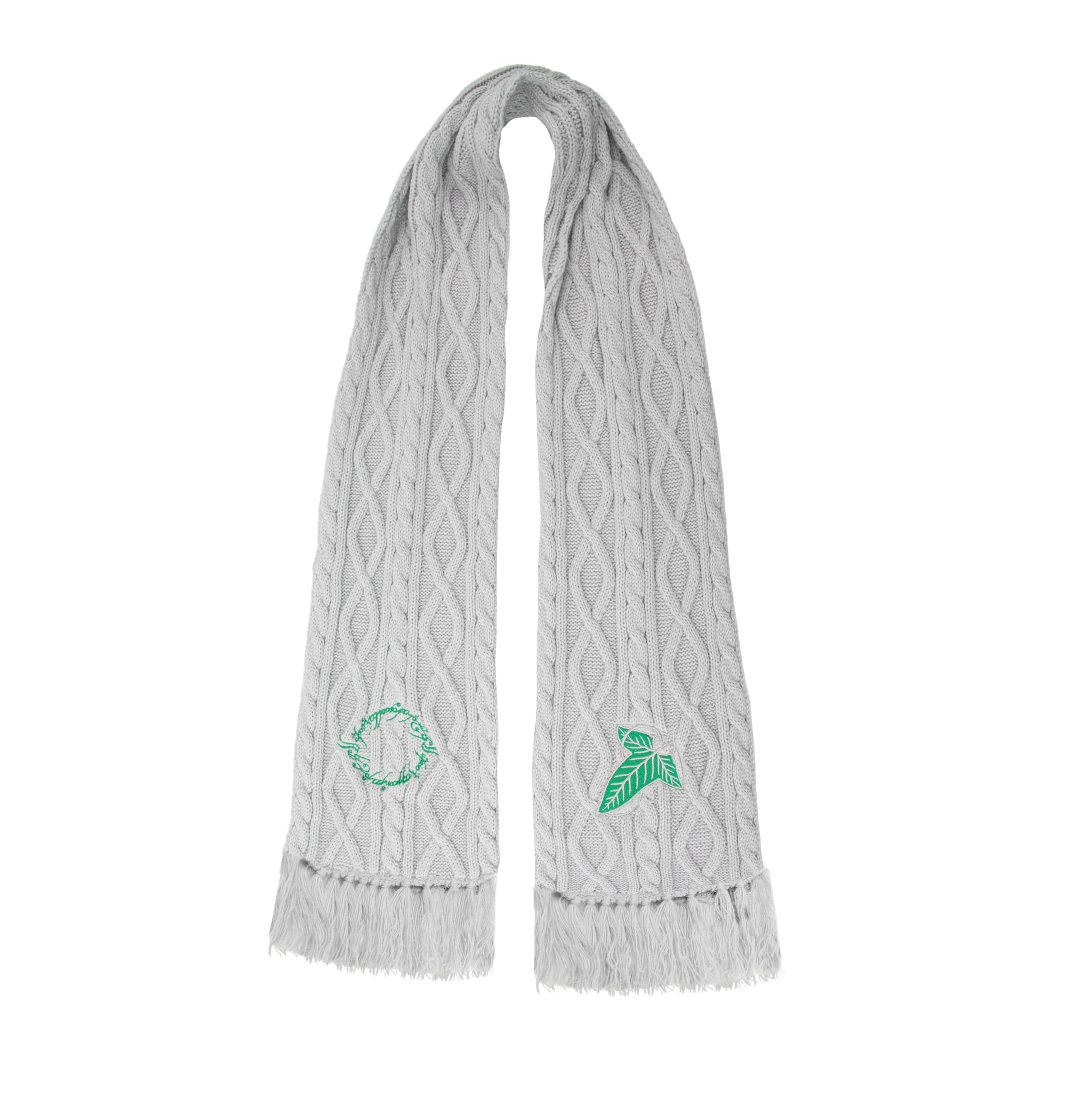 Cinereplicas Grey Lord Of The Rings – Lorien Leaf Scarf – 170 X 20 Cm – Officially Licensed