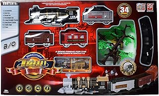 مجموعة العاب قطار بلاستيكية من 34 قطعة من دريم لاند بابعاد 50×30×20 سم - متعددة الالوان