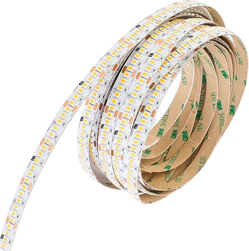 Miniatura 4 de LEDUPDATES Tira de luz LED más brillante de 24 V 4000 K color blanco natural UL ultra brillante con 1200 LED por rollo más brillante que COB 2216