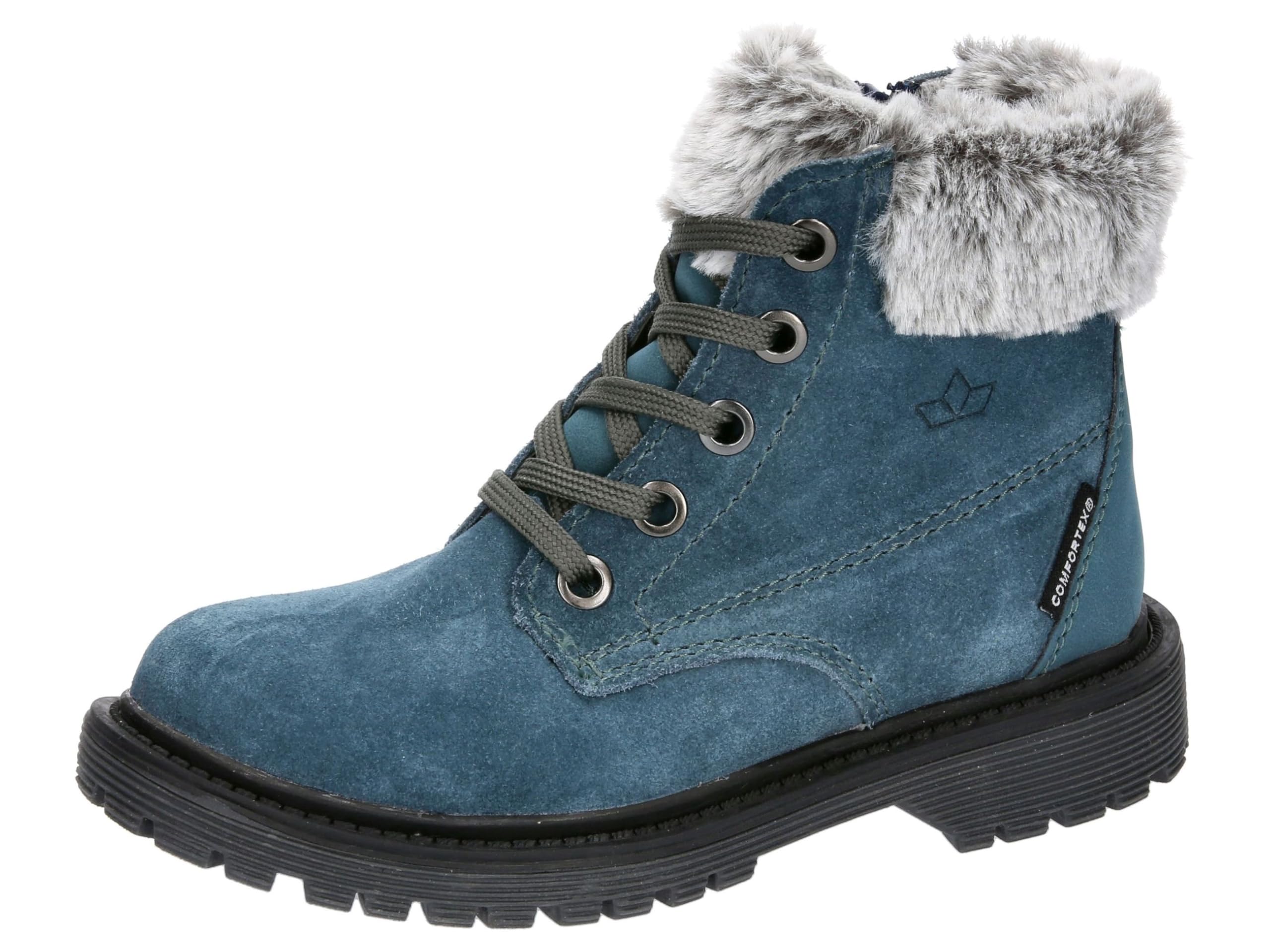 Lico Girls Asha Winter Boots, petrol, 10.5 UK Child